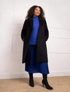 Wool Blend Longline Peacoat -Cyberjammies Store wool blend longline peacoat 14