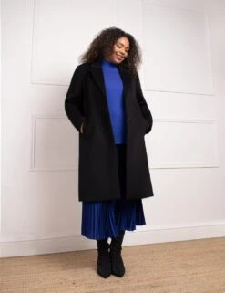 Wool Blend Longline Peacoat -Cyberjammies Store wool blend longline peacoat 15
