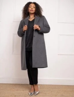 Wool Blend Longline Peacoat -Cyberjammies Store wool blend longline peacoat 9