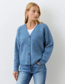 Wool Blend Textured Cardigan -Cyberjammies Store wool blend textured cardigan 8