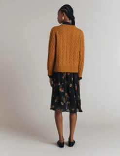 Ghost Wool Rich Cable Knit Cardigan -Cyberjammies Store wool rich cable knit cardigan 12