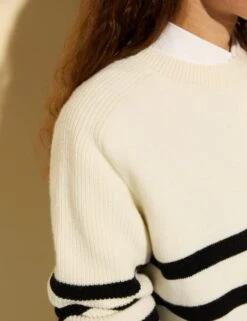 Wool Rich Striped Relaxed Jumper -Cyberjammies Store wool rich striped relaxed jumper 9