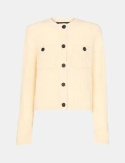 Whistles Wool Rich Textured Button Front Cardigan -Cyberjammies Store wool rich textured button front cardigan 7