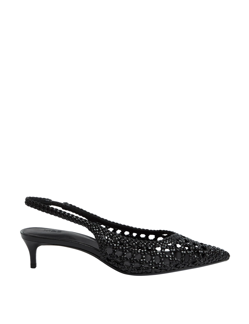 Woven Kitten Heel Slingback Shoes 9 Woven Kitten Heel Slingback Shoes - Image 9