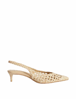 Woven Kitten Heel Slingback Shoes 24 Woven Kitten Heel Slingback Shoes -Cyberjammies Store woven kitten heel slingback shoes