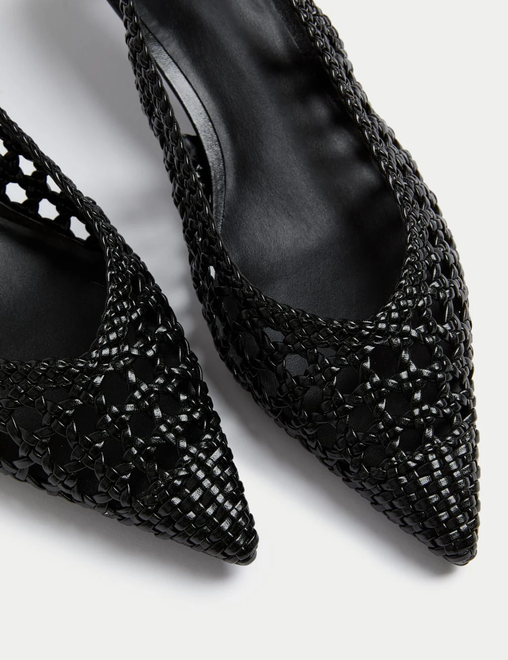 Woven Kitten Heel Slingback Shoes 10 Woven Kitten Heel Slingback Shoes - Image 10