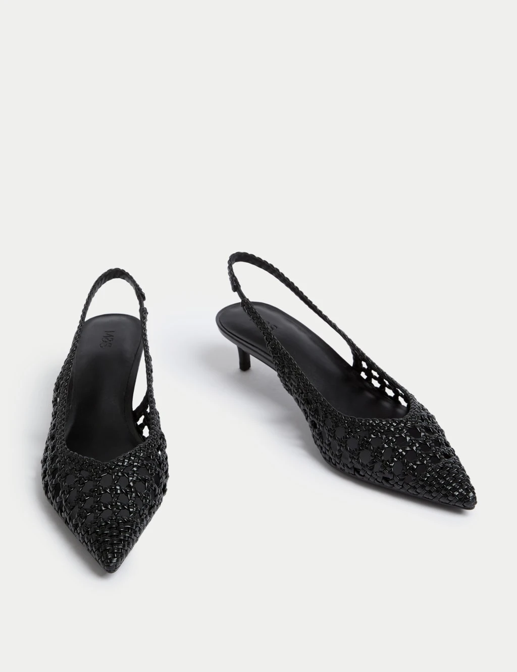 Woven Kitten Heel Slingback Shoes 11 Woven Kitten Heel Slingback Shoes - Image 11