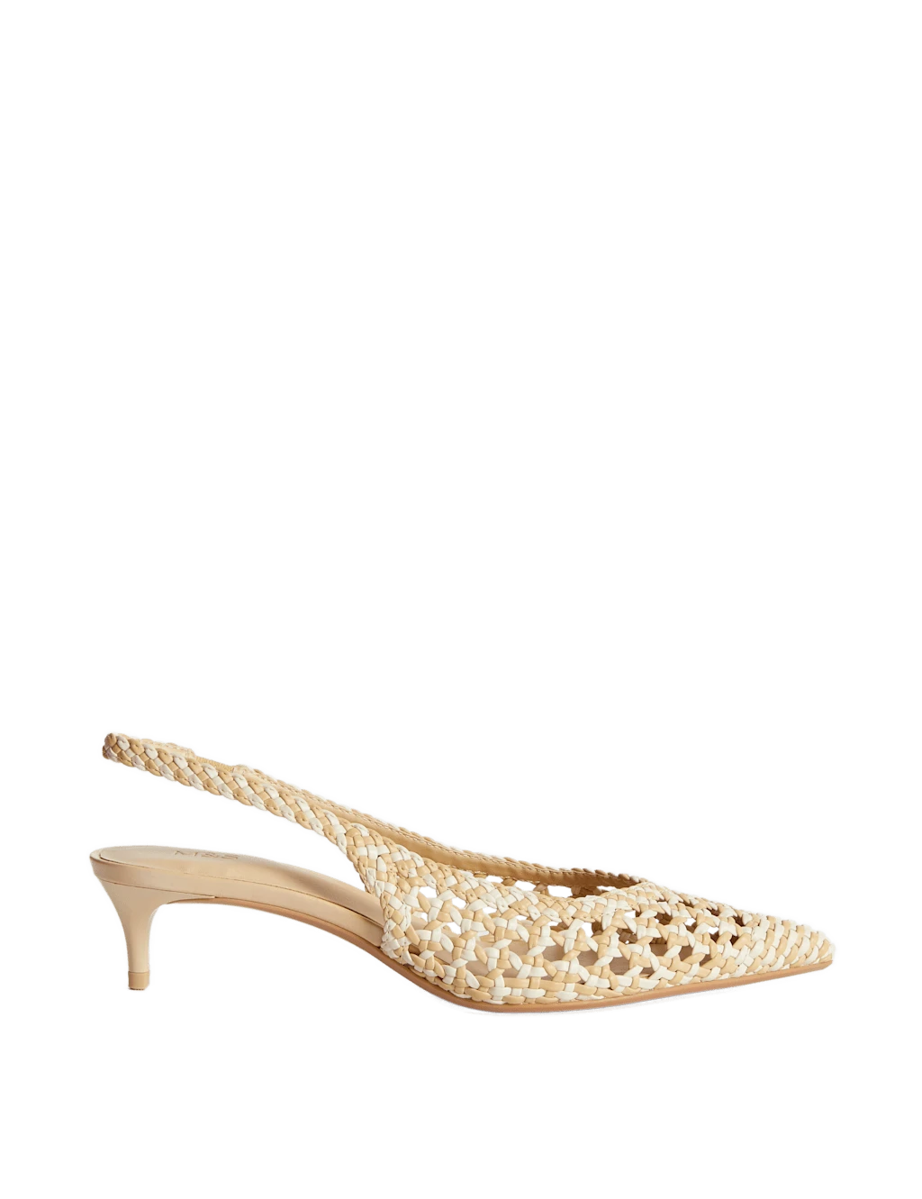 Woven Kitten Heel Slingback Shoes 6 Woven Kitten Heel Slingback Shoes - Image 6